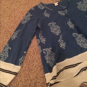 NWOT Sundance Rayon Tunic Blouse with Tassels